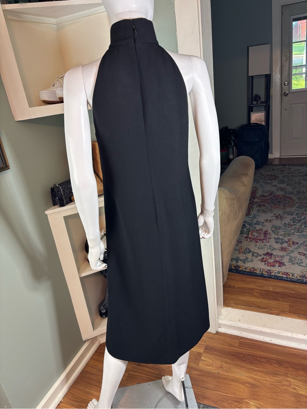 Vintage Y2K KORS Michael Kors Minimalist Turtleneck Midi Shift Dress Wool Blend - Picture 9 of 11